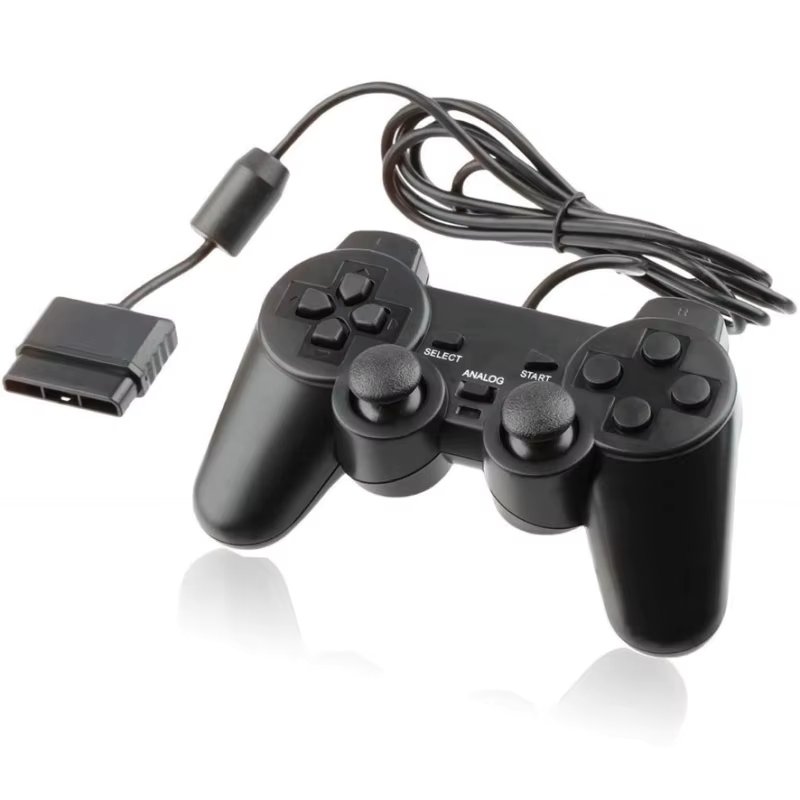 Compatible Wired Controller for Sony Play Station 2 Dualshock PS2 Black joystick # Sony Play Station 2 Fat SCPH-3000X # Sony Play Station 2 Fat SCPH-5000X # Sony Play Station 2 SCPH-7000X # Sony Play Station 2 SCPH-7500X ♪