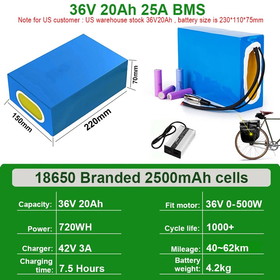 36V20Ah 20A BMS