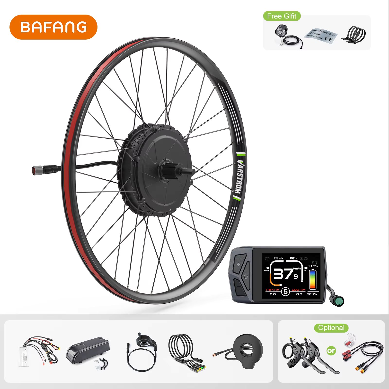 BAFANG 48V 750W Hub Motor For Bicycle 8FUN G0900 Rear Wheel Drive Motor E-Bike Engine Electric Bike Conversion Kit 26 27.5 700C