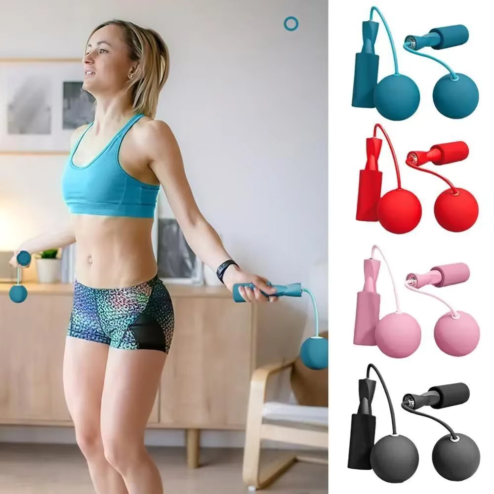 With Heavy Ball Cordless Skipping Rope Yoga Boxing Sports and Fitness Training Aerobics Portable Fast Jump Rope for Woman，man