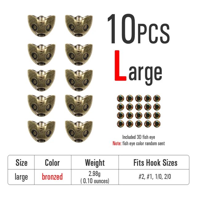 10pcs Bronzed L