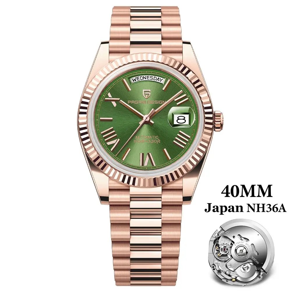 Rose Gold Green