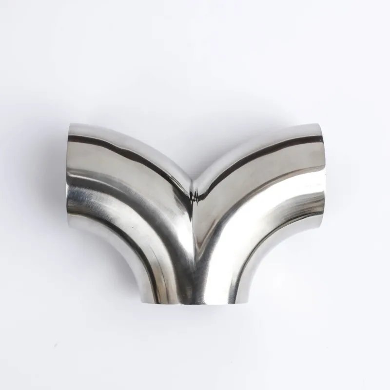 19/25/32/38/51/63/76mm Pipe OD Butt Welding Y-Shaped Elbow 3 Way SUS 304 Stainless Sanitary Fitting Spliter Homebrew Beer Wine