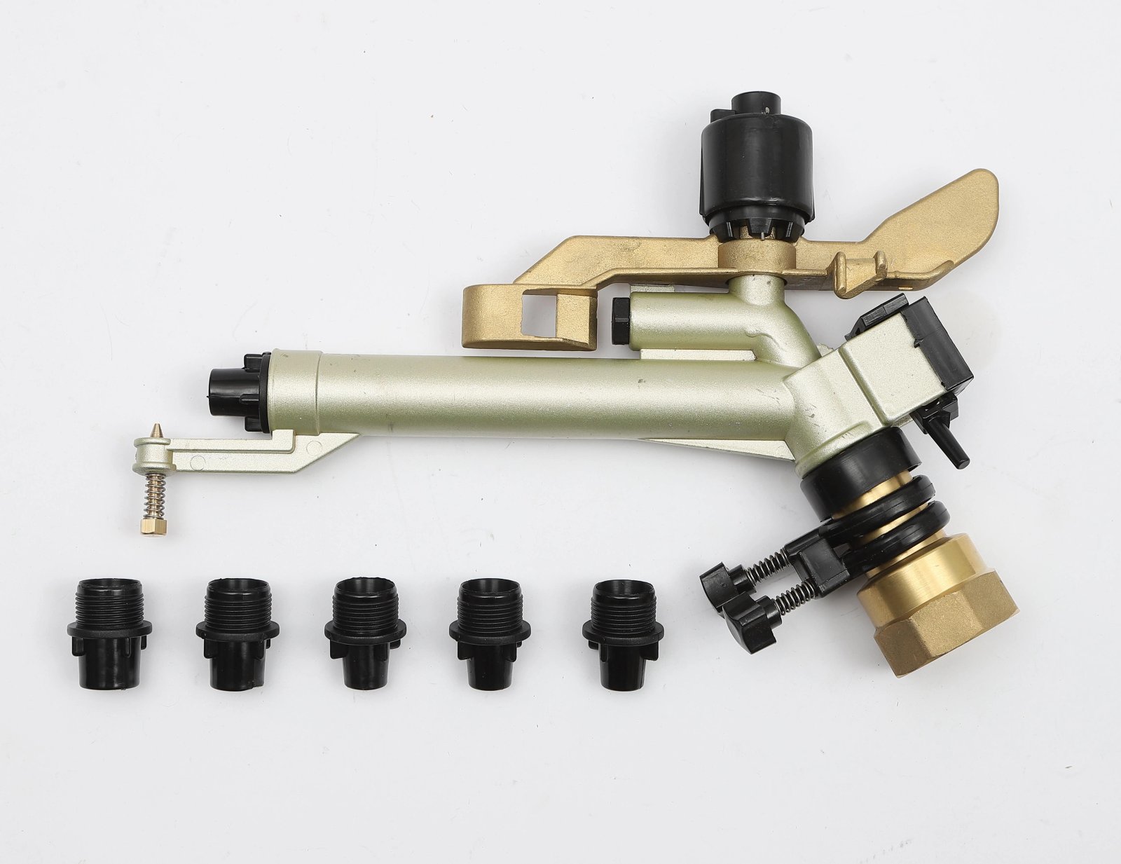 1.5 inch Impact Sprinkler 360 Rotatable Adjustable Long Range Water Irrigation Spray Tool Kit Garden sprinkler tool