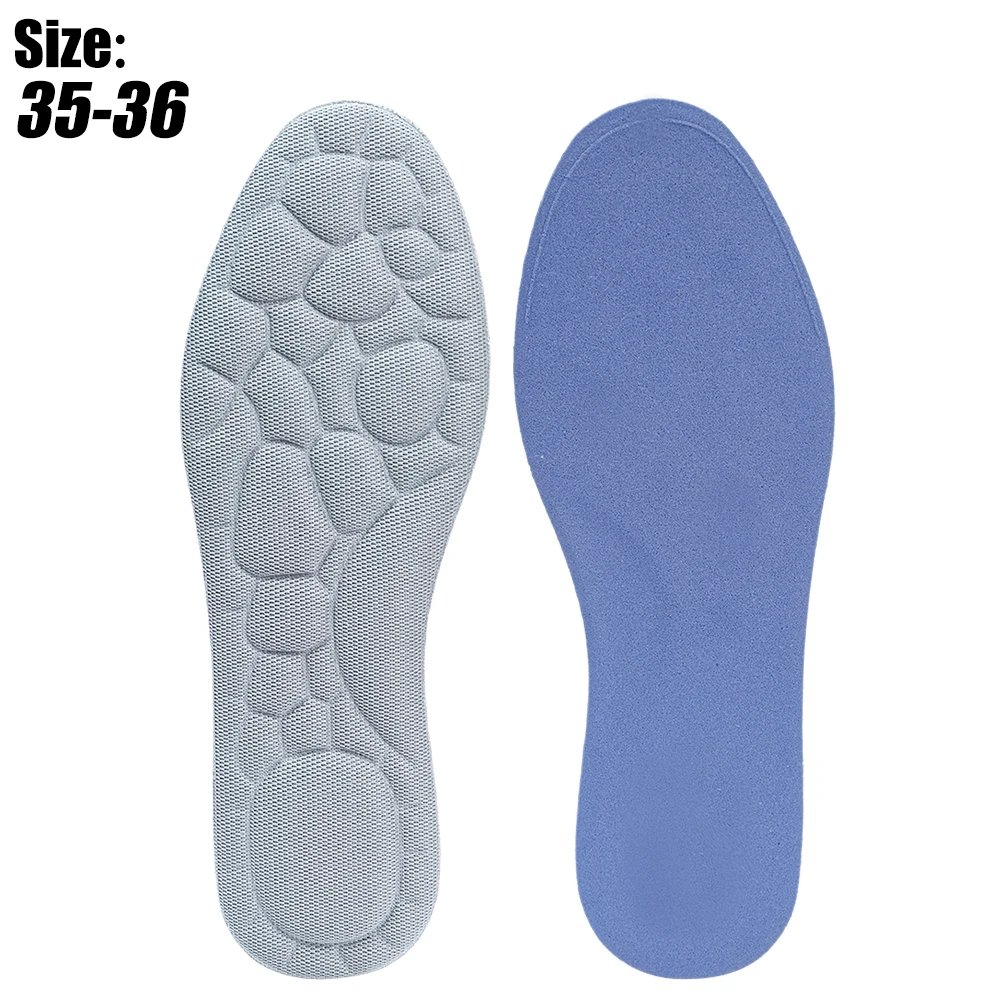 Soft 5D Massage Memory Foam Insoles for Women Men Sport Running Shoes Sole Breathable Cushion Shoe Pads Feet Orthopedic Insoles