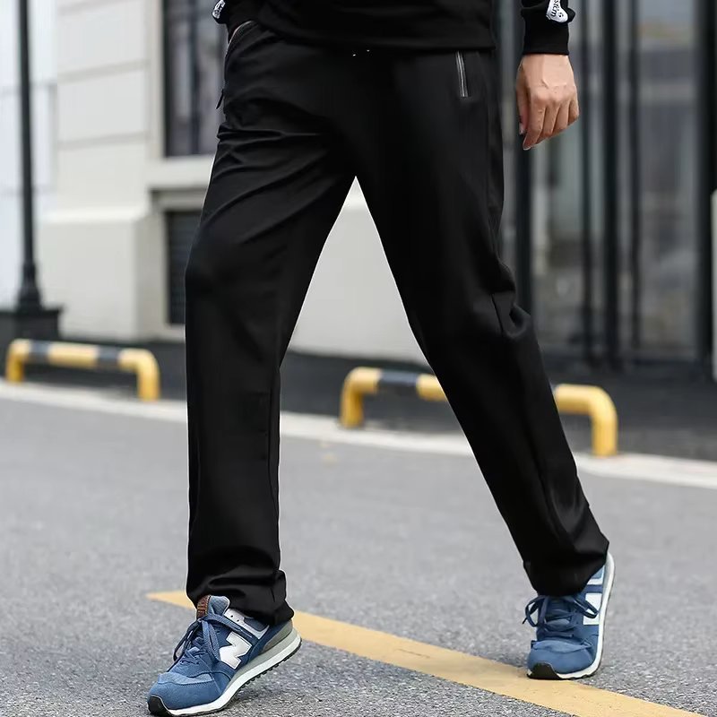 Big Tall Men Pants 2024 Oversize Zipper Pocket Joggers Large Size Clothing High Waisted Trousers Male Extra Long Sweatpants Men