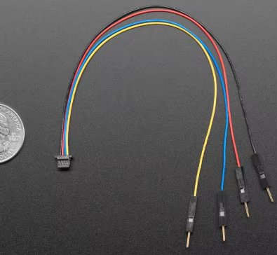 4209 STEMMA QT / Qwiic JST SH 4-pin to Premium Male Headers Cable - 200mm Long