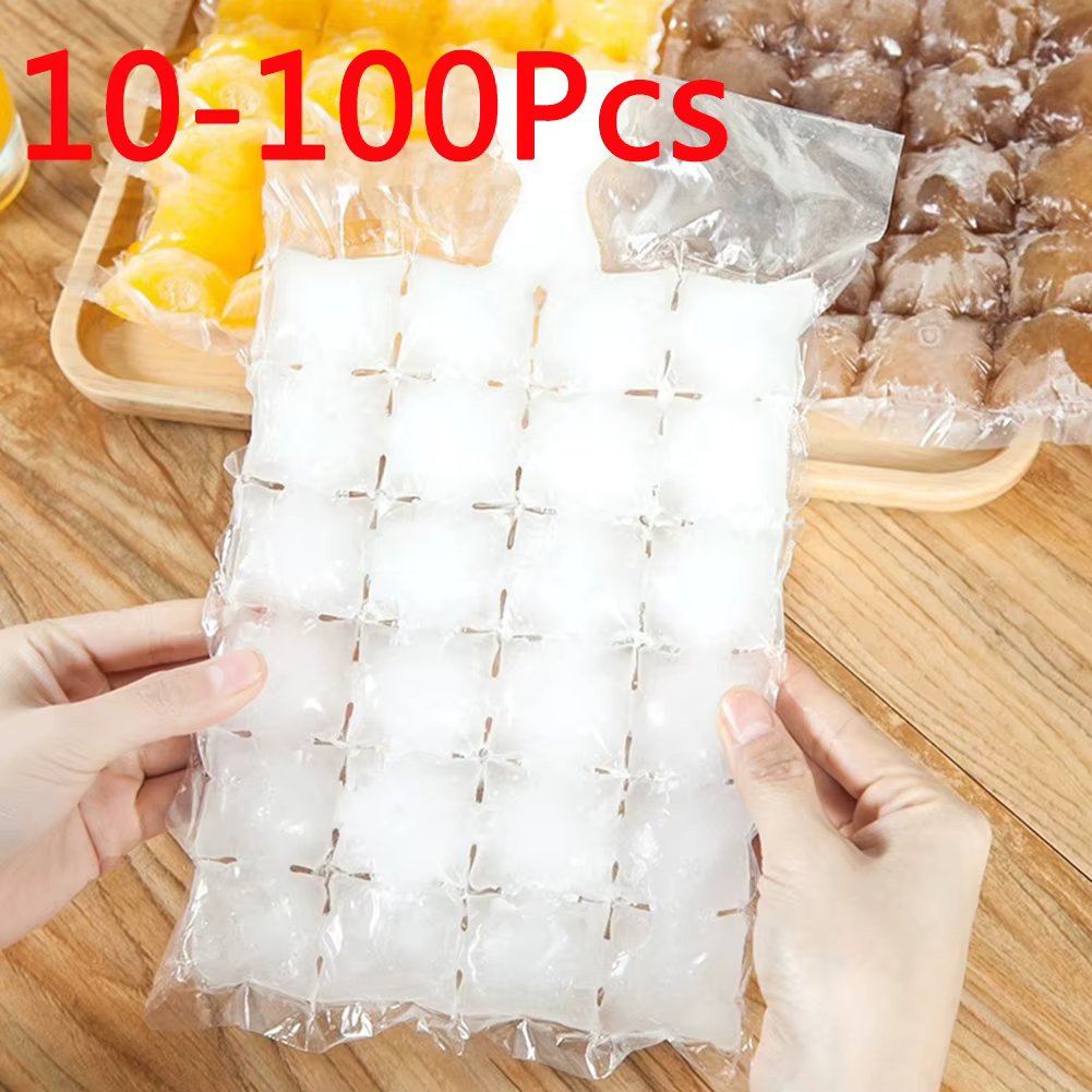 10-100Pcs Ice Mold Bags Disposable Ice-Making Bags Freezing Maker Ice Cube Bag Self-Seal Ice-making For Summer DIY Drinking