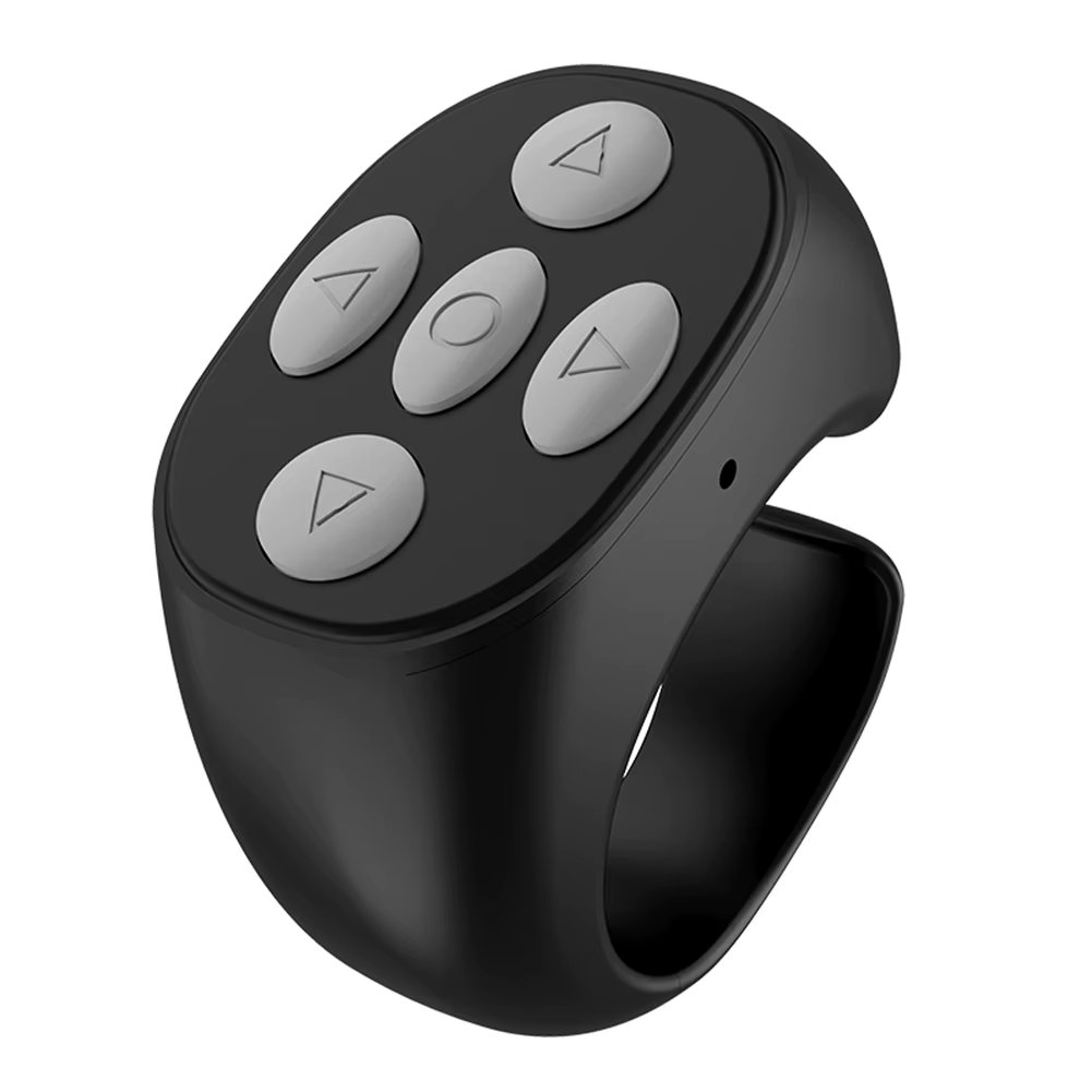 Tik Tok Ring Remote Control Portable Bluetooth-compatible Mobile Phone Selfie Timer Page Turner Controller