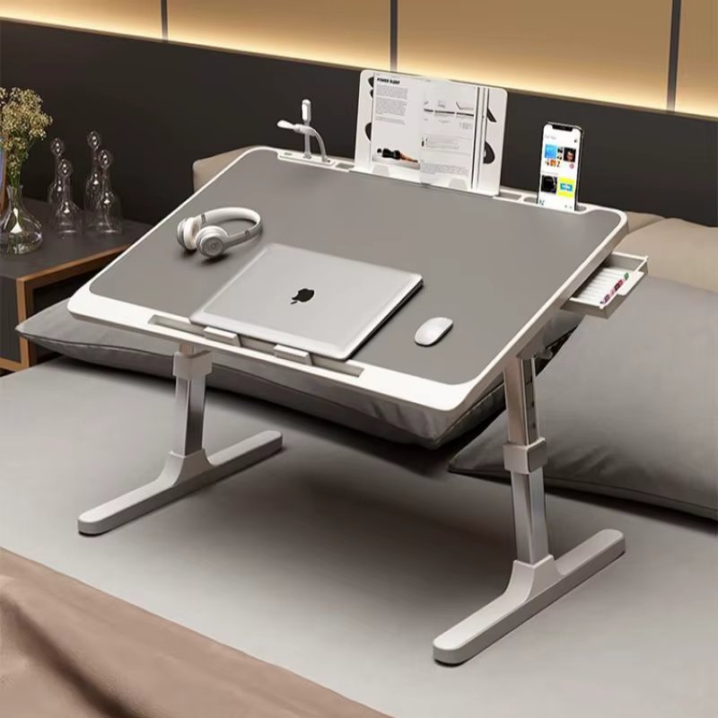 Versatile desk small removable desk portable dorm room computer desk multifunctional portable folding bed table multipurpose bed Desk Student dormitory portable folding computer desk small removable desk
