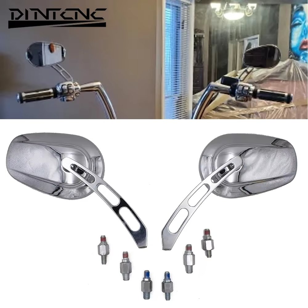 For M10 for Harley 883 1200 48 Motorcycle Modified Rear View Mirror CNC Aluminum Alloy Is Strong Durable Moto Parts Universal