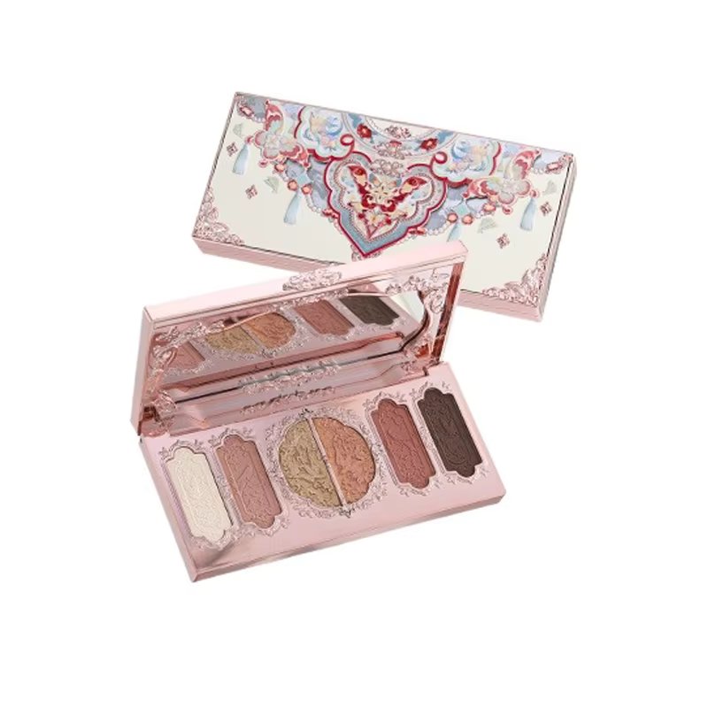 Flower Knows Makeup Butterfly Cloud Collar Collection Embossed 6 Color Eyeshadow Palette Long Lasting Waterproof Gliter For Eyes