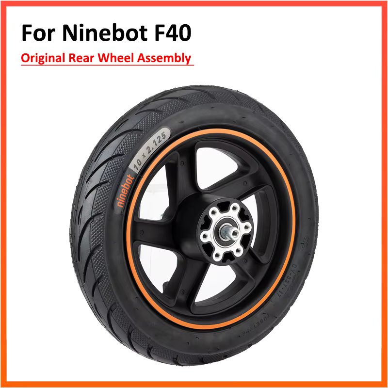 Original Rear Wheel For Ninebot F40 F40D F40E F30 F20 Electric Scooter With ABS Wheel Hub Include Inner Tube Out Tire Parts