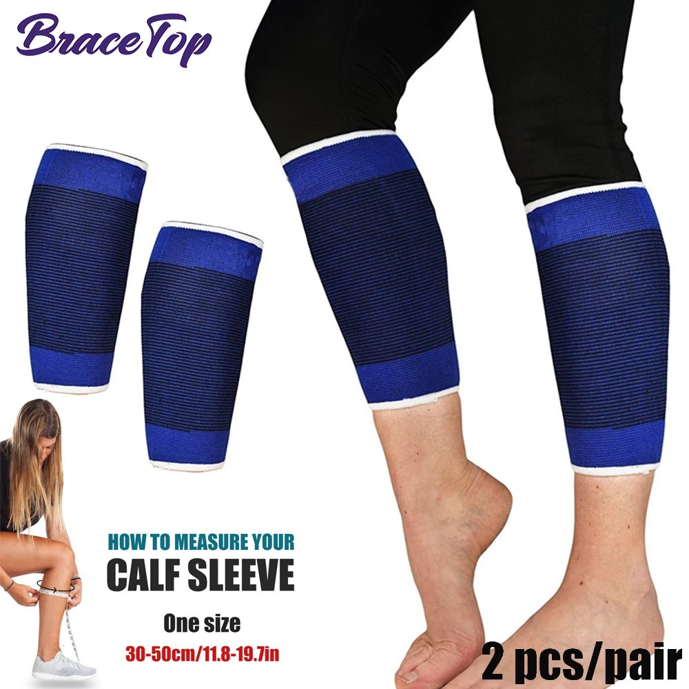 BraceTop 1 Pair Sports Knee Support Brace Wraps Compression Sleeve Stabilizer for Arthritis Meniscus Patella Protector Running