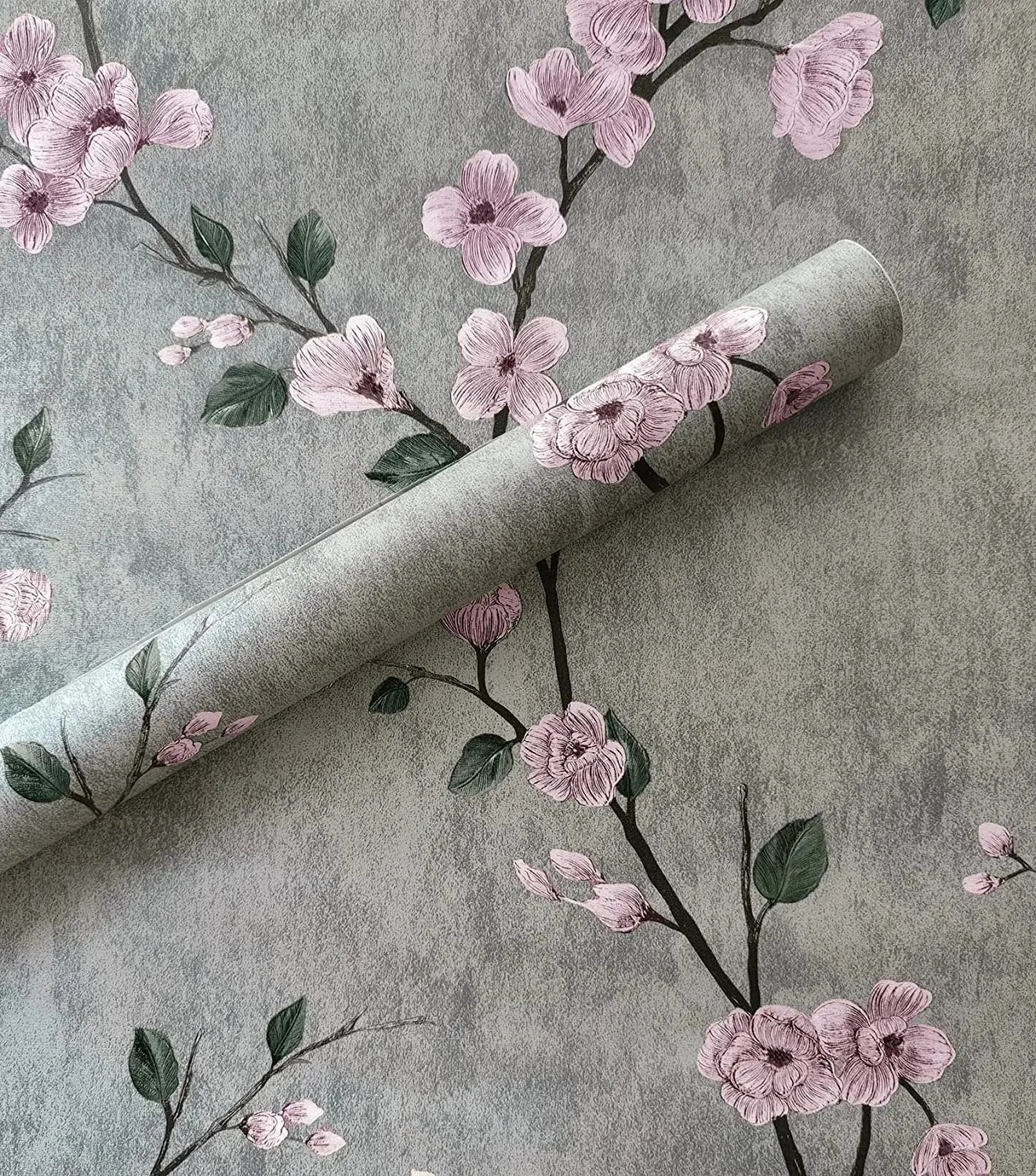10M Vintage Floral Green Peel And Stick Retro European Style Self-adhesive Waterproof Wallpapers Living Room Bedroom Renovation