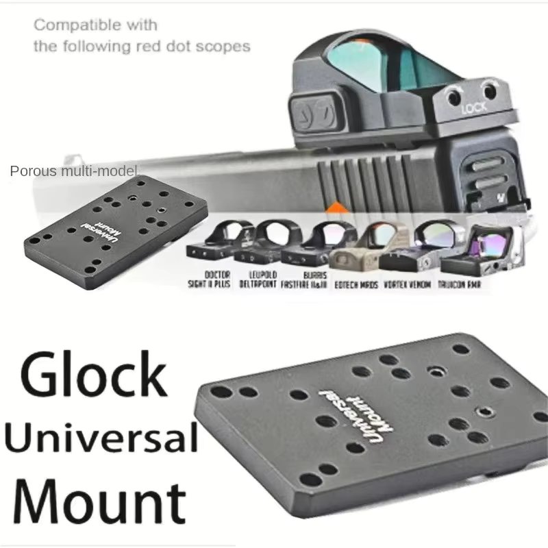 Universal Rear Red Dot Sight Mount Plate Base For GLOCK Pistol Tactical Hunting For SRO MROS VENOM Doctor Red Dot Sightscope