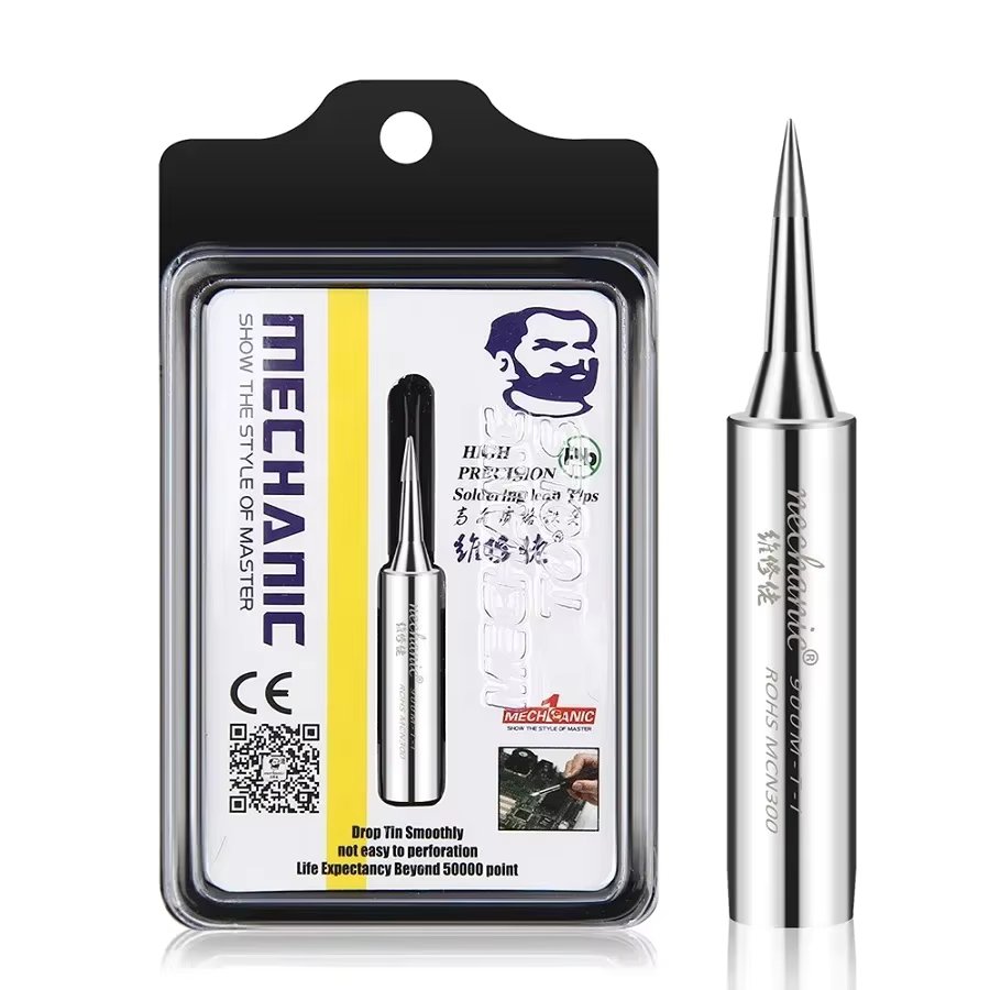 MECHANIC 900M-T Series Lead-free Pure Copper Electric Soldering Iron Tip Welding Tips For PCB BGA IC Chip Repair Solder Tool Kit
