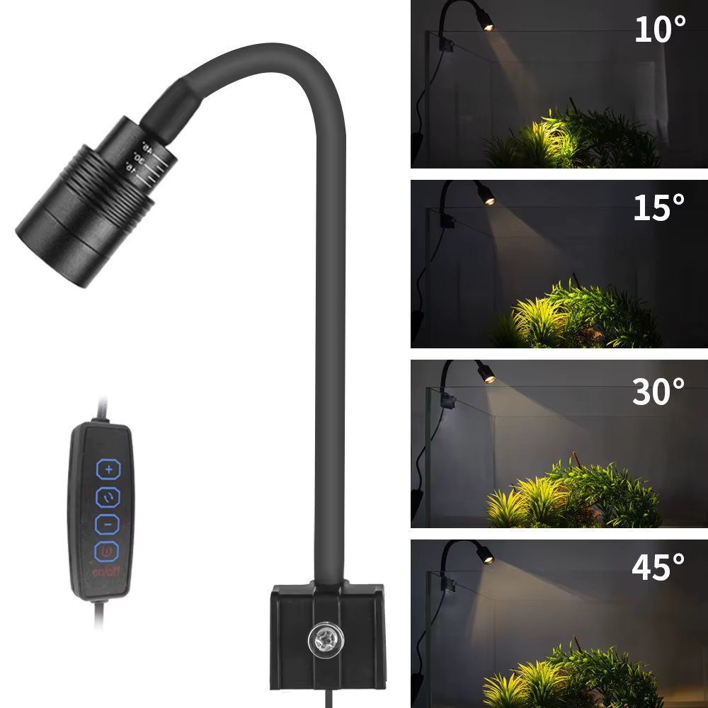 Super Slim LED Aquarium Light Lighting plants Grow Light USB-5V 3W Aquatic Plant Lighting Waterproof Clip-on Lamp For Fish Tank