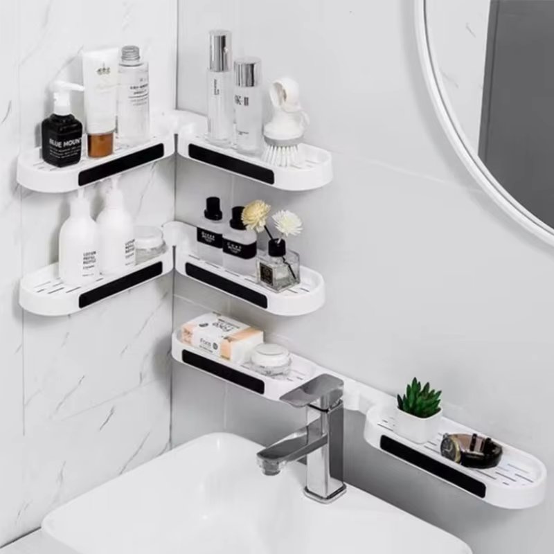 Folding 2 Bathroom storage shelf Corner shelf wash top shelf bathroom shelf bath shelf multiple use shelf