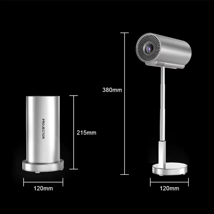 Salange X5 Projector Mini Native 1080P HD 4K Video Android 11 WiFi Bluetooth 3D Sound Portable Outdoor Office Home Theater Gold
