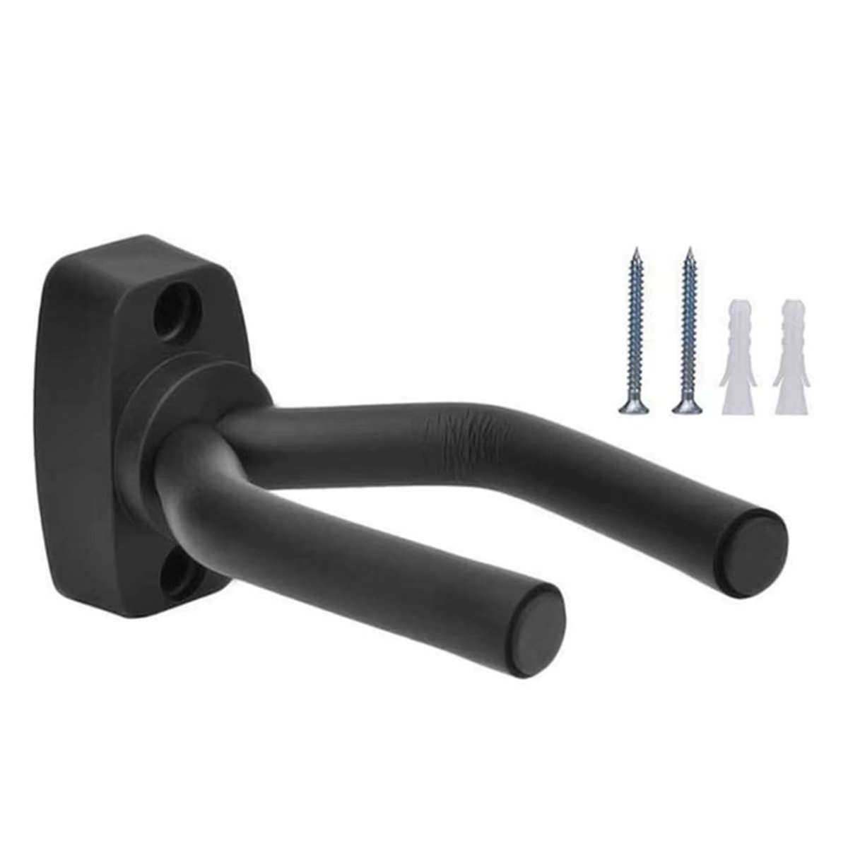 Guitar Wall Mount Hanger Black Guitar Hanger Wall Hook for All Size Guitars Bass Mandolin Banjo Ukulele