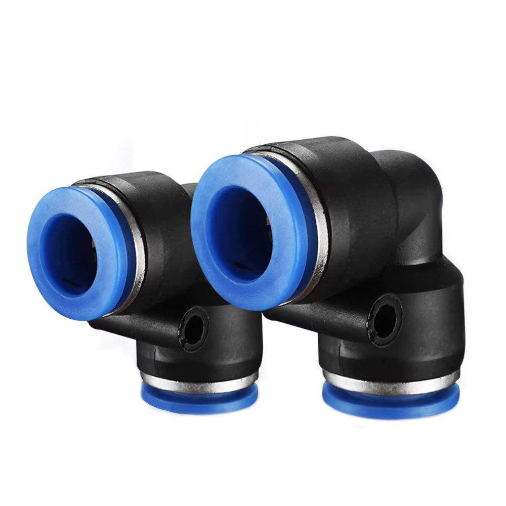 PV PVG Elbow Pneumatic Quick Connector Plastic 4 6 8 10 12 14 16MM Pipe Air Parts Pipe Push In Water Quick Connector