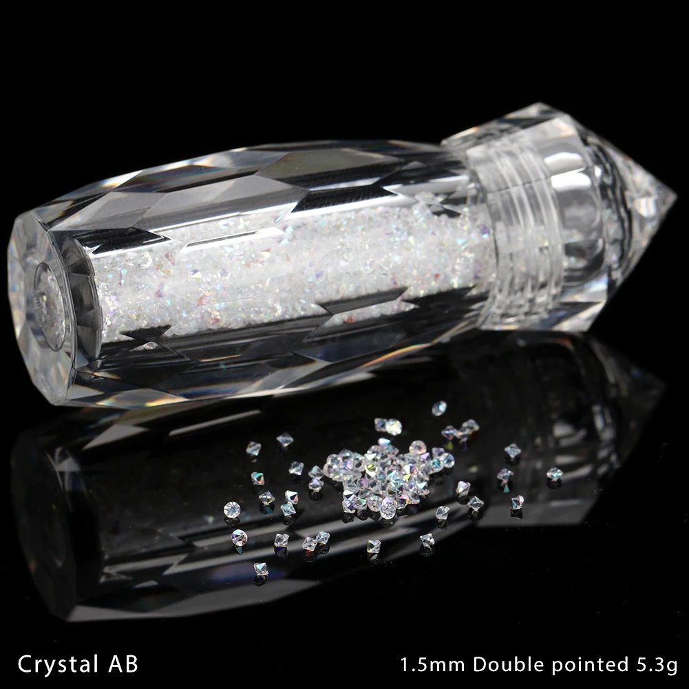 Micro Crystal Pixie Glitter 3D Tiny Beads Mini Fairy Rhinestones Caviar Nails ART Manicure DIY