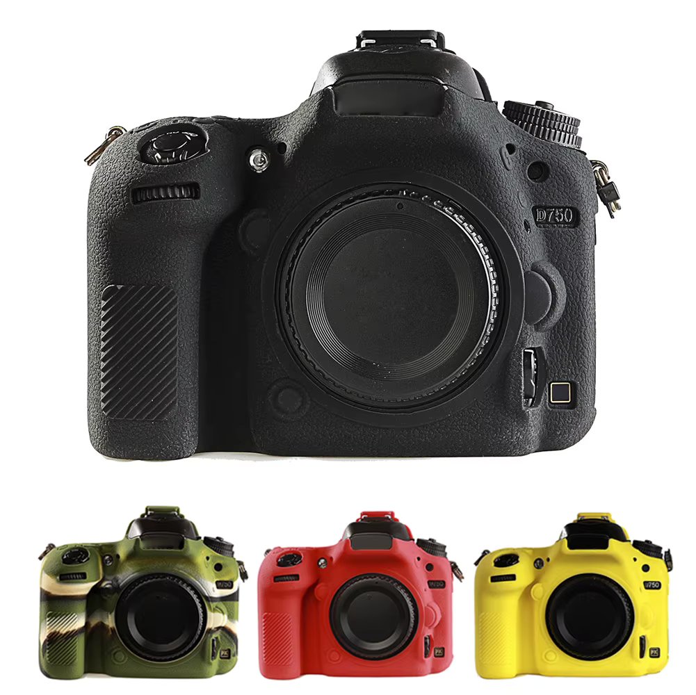 HQ Soft Silicone Rubber Case Skin for Nikon D500 D750 D800 D810 D850 Camera