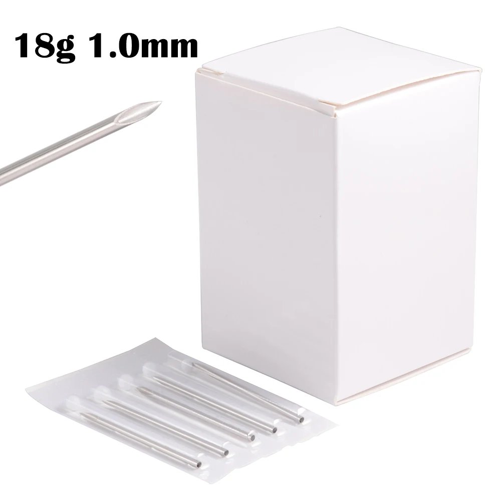 10PCS Disposable Sterile Piercing Needles 12G-20G Medical Grade Tattoo Supply Ear Nose Tongue Lip Navel Piercing Tools