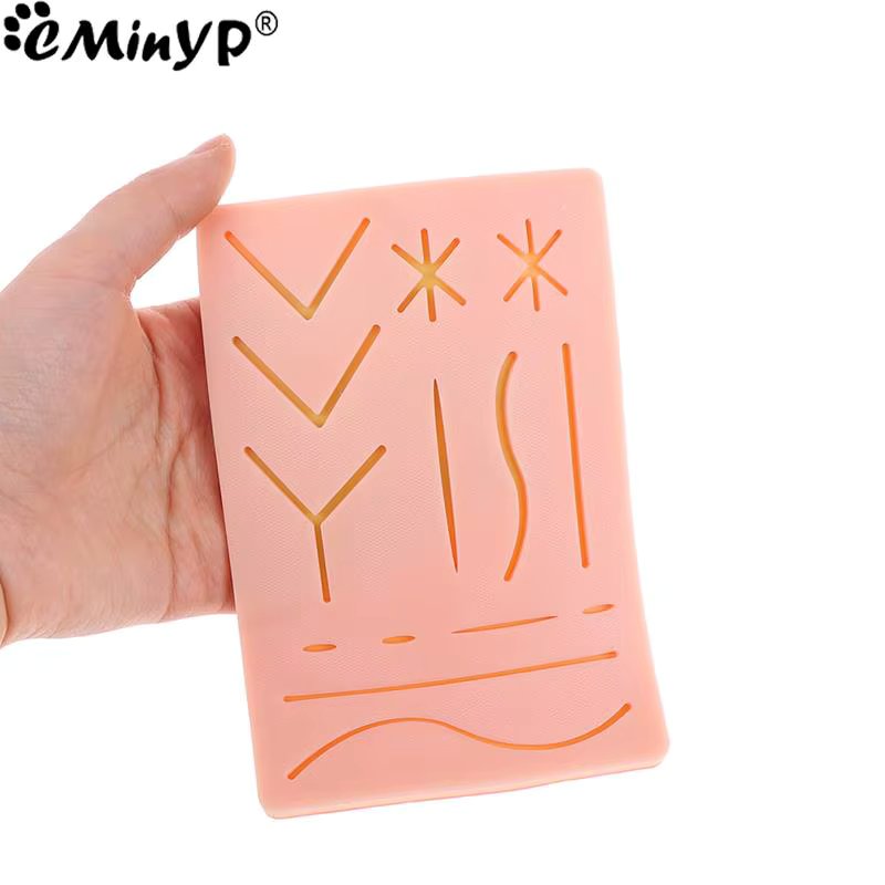 Silicone Skin Pad Suture Training Kit Surgical Wound for Surgeon Medical Practice Training Traumatic Suture Practice Skin Use