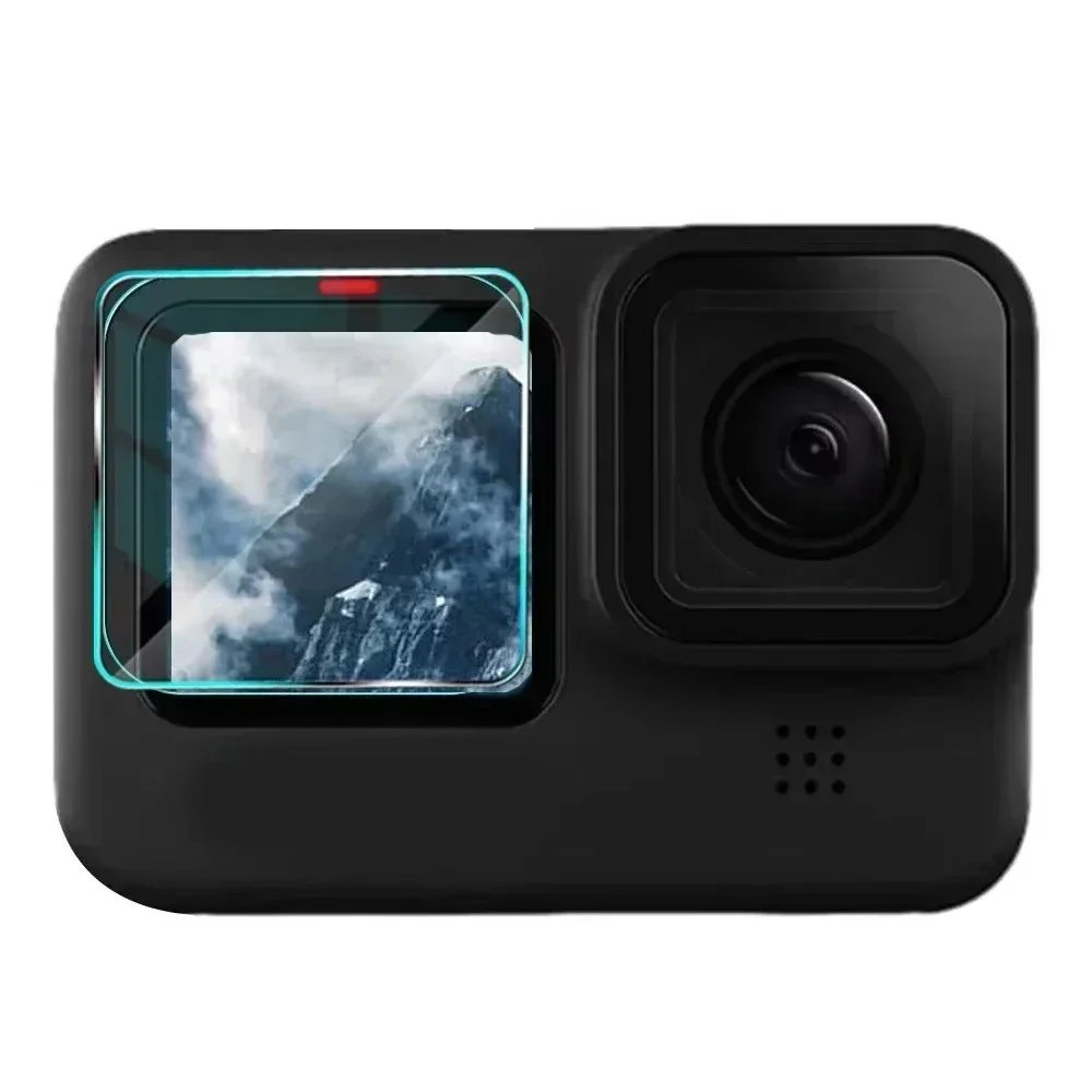 Tempered Glass Screen Protector for GoPro Hero 13 12 11 10 9 Back Camera Lens Protective Film 9H Hardness Front Back Screen Film