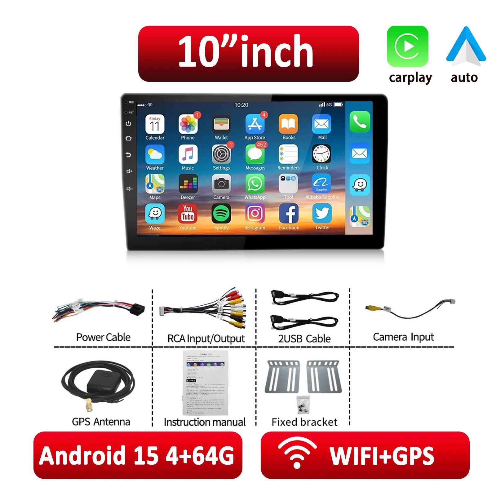 10 inch 4G 64G
