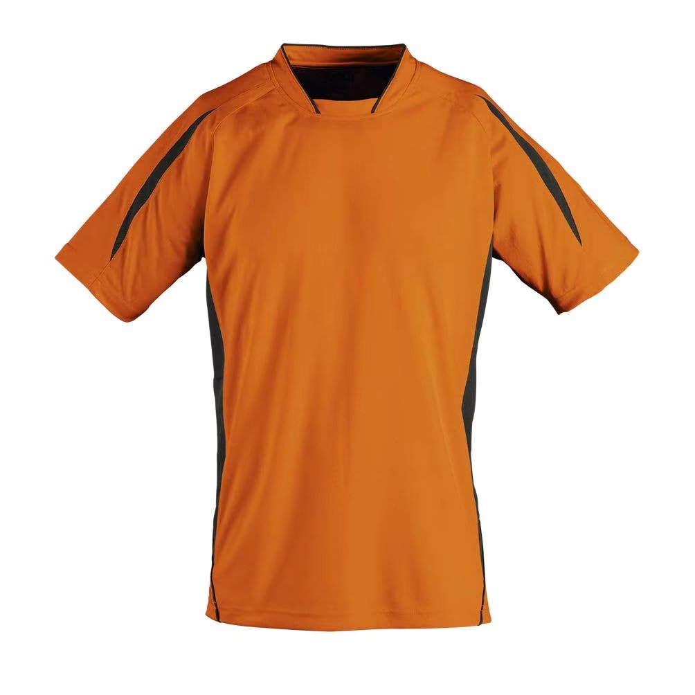 2 SSL MARACANA Short Sleeve Adult T-shirt Size = S.COLOR = Orange Black