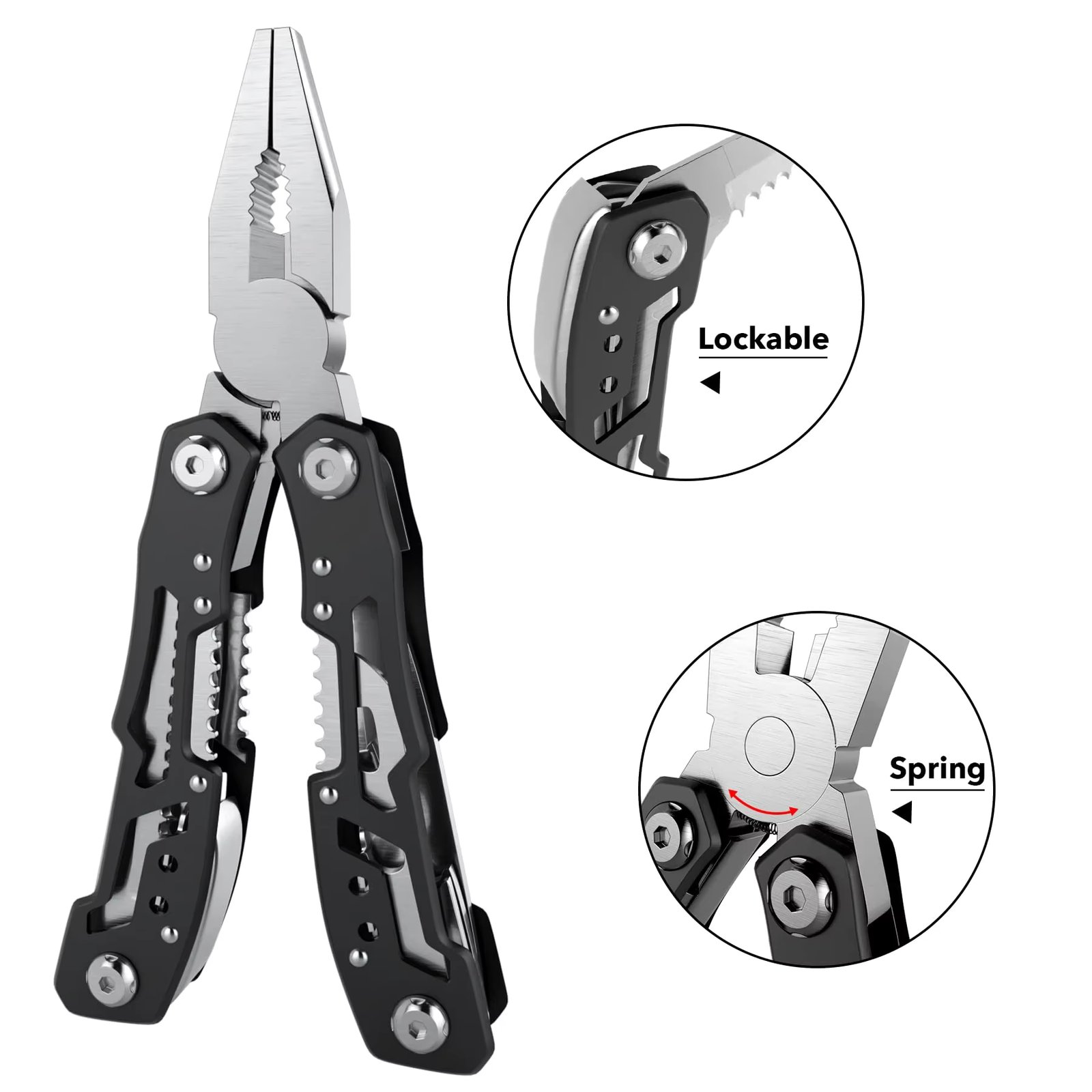 Outdoor Multitool Camping Portable Stainless Steel Edc Folding Multifunction Tools Emergency Survival Knife Pliers Sebenza Molle
