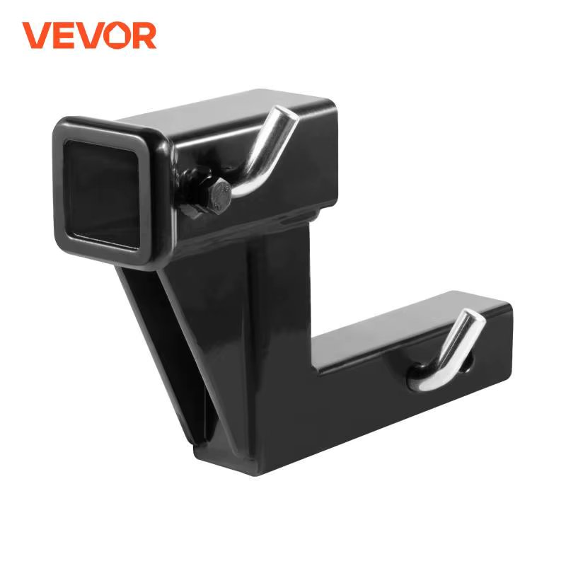 VEVOR Trailer Hitch Riser for 2" Receiver Extender Extension Adapter 4000 lbs Max Towing Capacity Hitch Pins Included Black