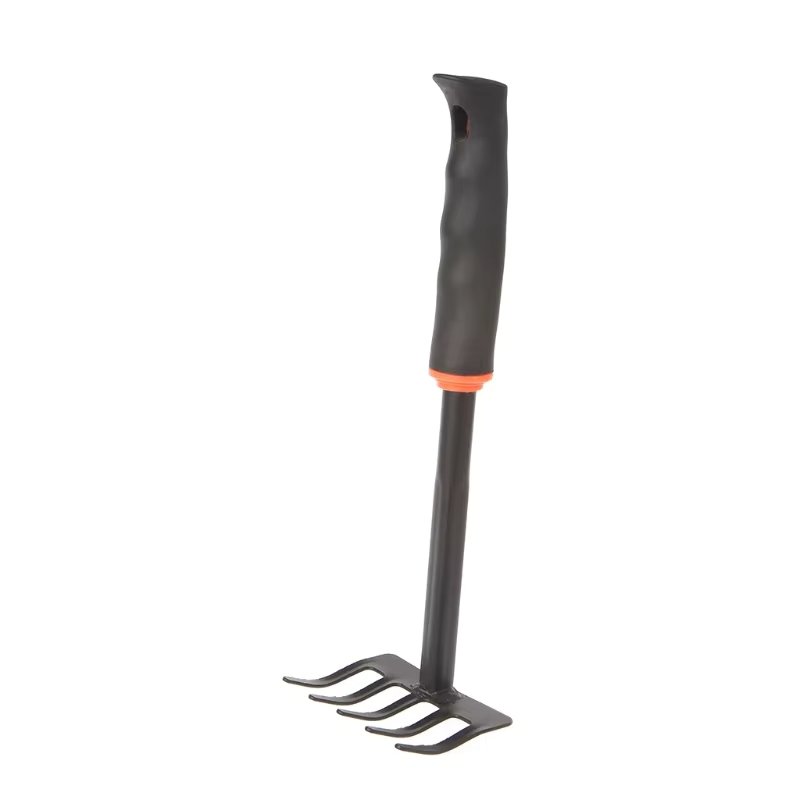 1Pc Portable Digging Tool Mini Steel Rake   Garden Transplanting Tool