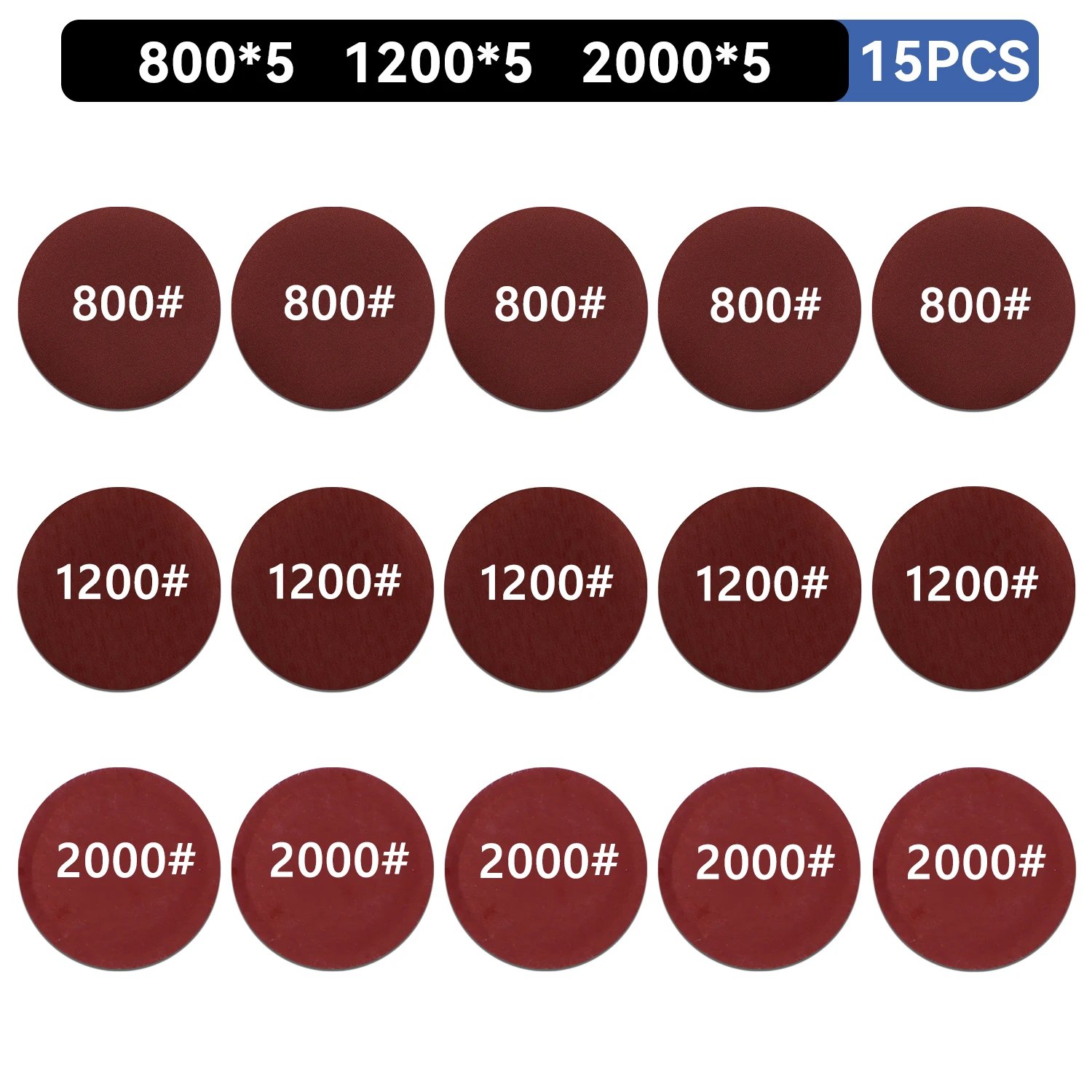 15PCS 800-1200-2000