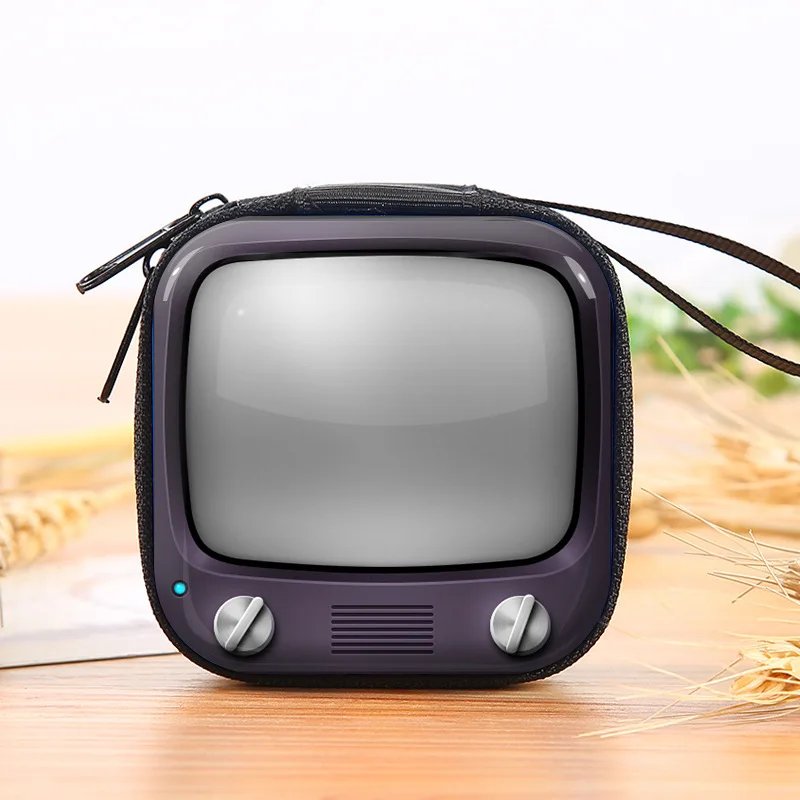 Creative Retro Tinplate Square Coin Purse Mini Zipper Wallet Record Tape Earphone Pocket Storage Box For Women Girl Coin Bag