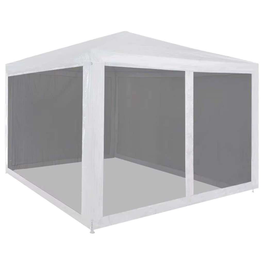 Outdoor 3x3m Party Tent with 4 Mesh Sidewalls - Waterproof Canopy for Events, Camping, and Gatherings