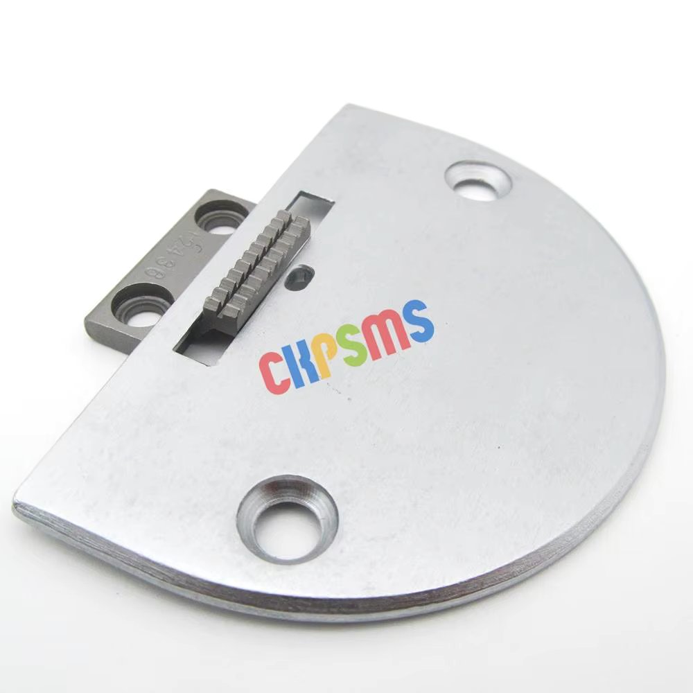 1SET #12438+12436 NEEDLE PLATE AND FEED DOG Compatible with  SINGER JUKI BROTHER+ SINGLE NEEDLE SEWING