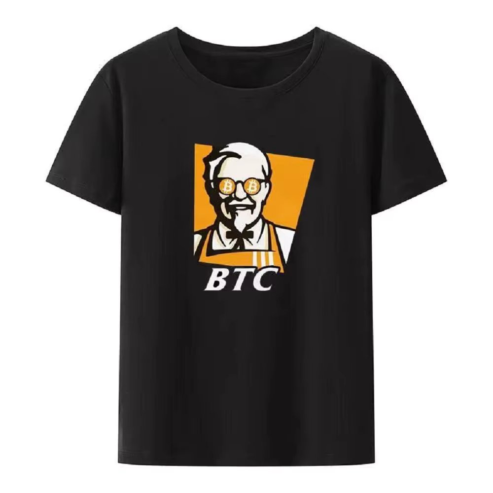 Funny Bitcoin Tshirt For Men Short Sleeve BTC Original Recipe Cryptocurrency  Crypto Blockchain Style Leisure Tops  80081