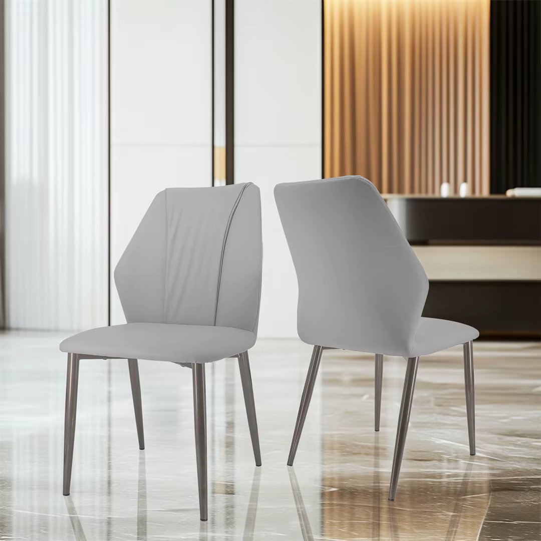 LUVODI Elegant Dining Chairs Set of 2 Microfiber Leather Armless Accent Chairs for Living Room,Cafe,Kitchen,Dining Room