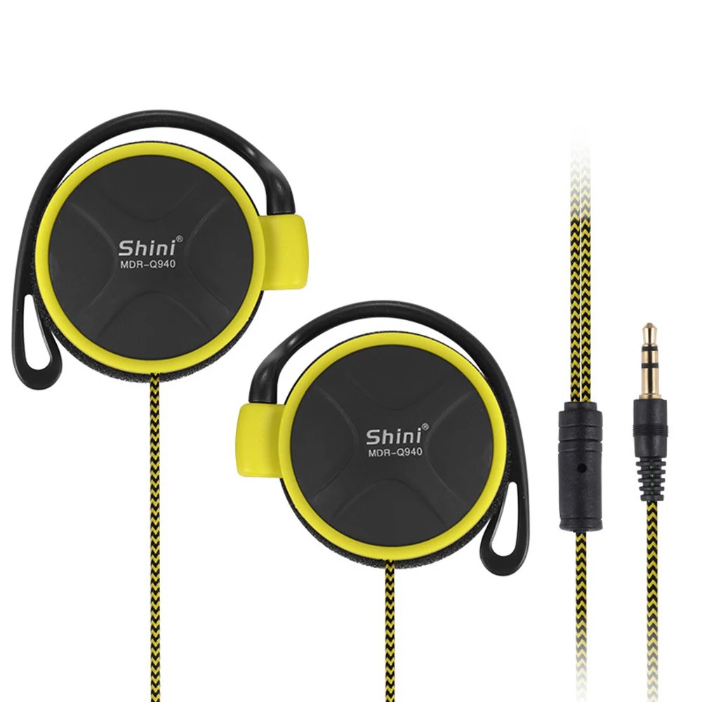 Original SHINI Q940 3.5mm Headphones Stereo Bass Music Earphone Ear Hook Headset fone de ouvido For MP3/4 Computer Mobile Phone