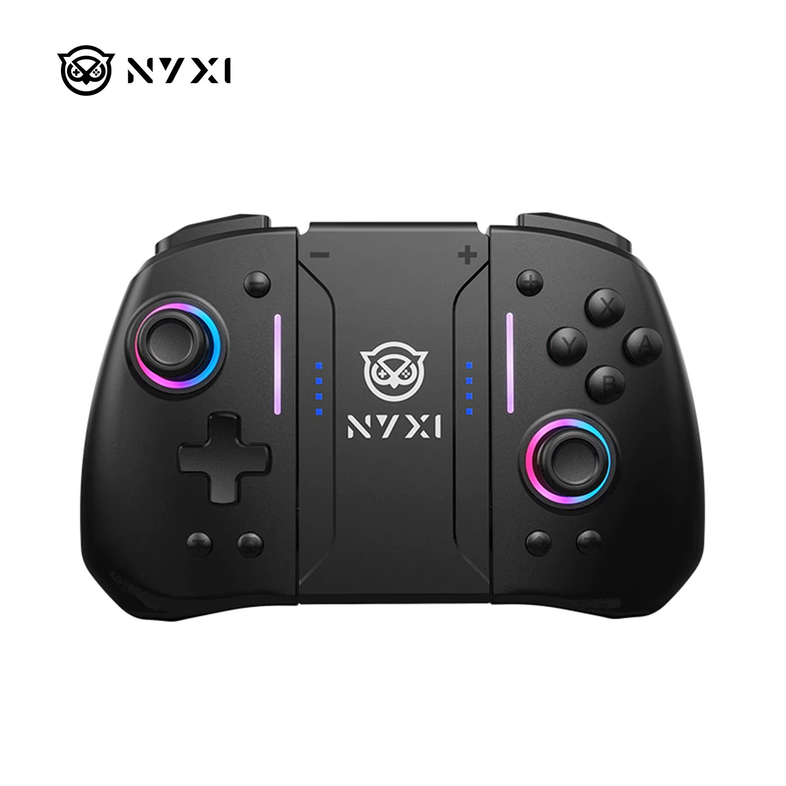 NYXI Hyperion Ergonomic Design Wireless Game Controller Black Gamepad with RGB Lights for Nintendo Switch PC Controller