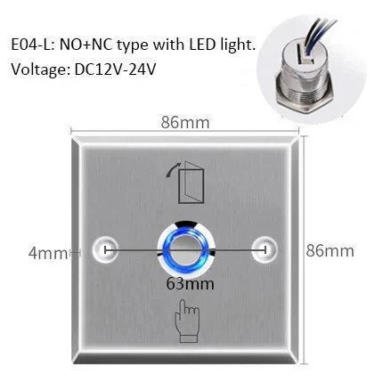 E04-NO NC COM LED