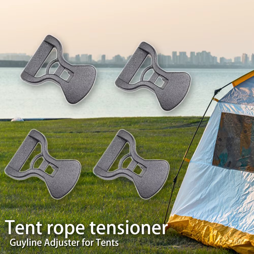 10PCS Outdoor Sports Field Rainproof Canopy Adjustable Buckle Tent Canopy Windproof Rope Buckle Plastic Rope Fixed Clip