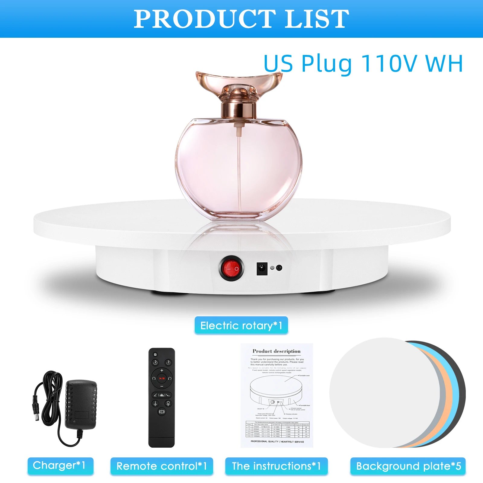 US Plug 110V WH