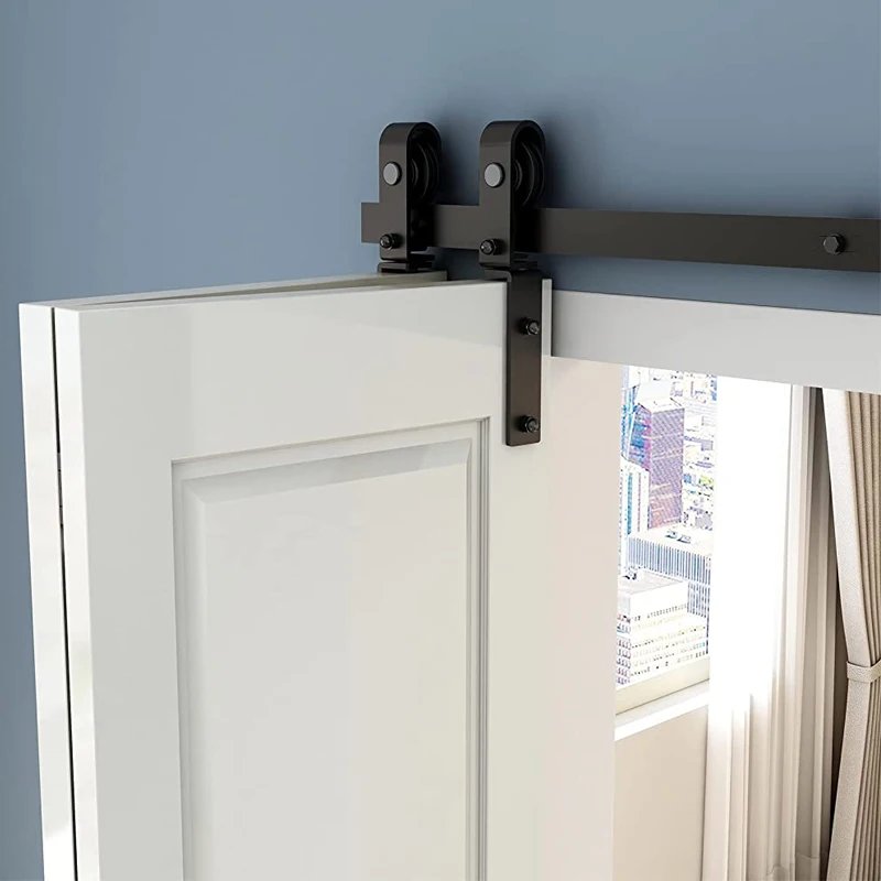 CCJH Folding Door Single Door 3/3.3//4/5 /6/6.6Foot Slide Rail Silent Sliding Door Slide Rail Modern Hardware Accessories