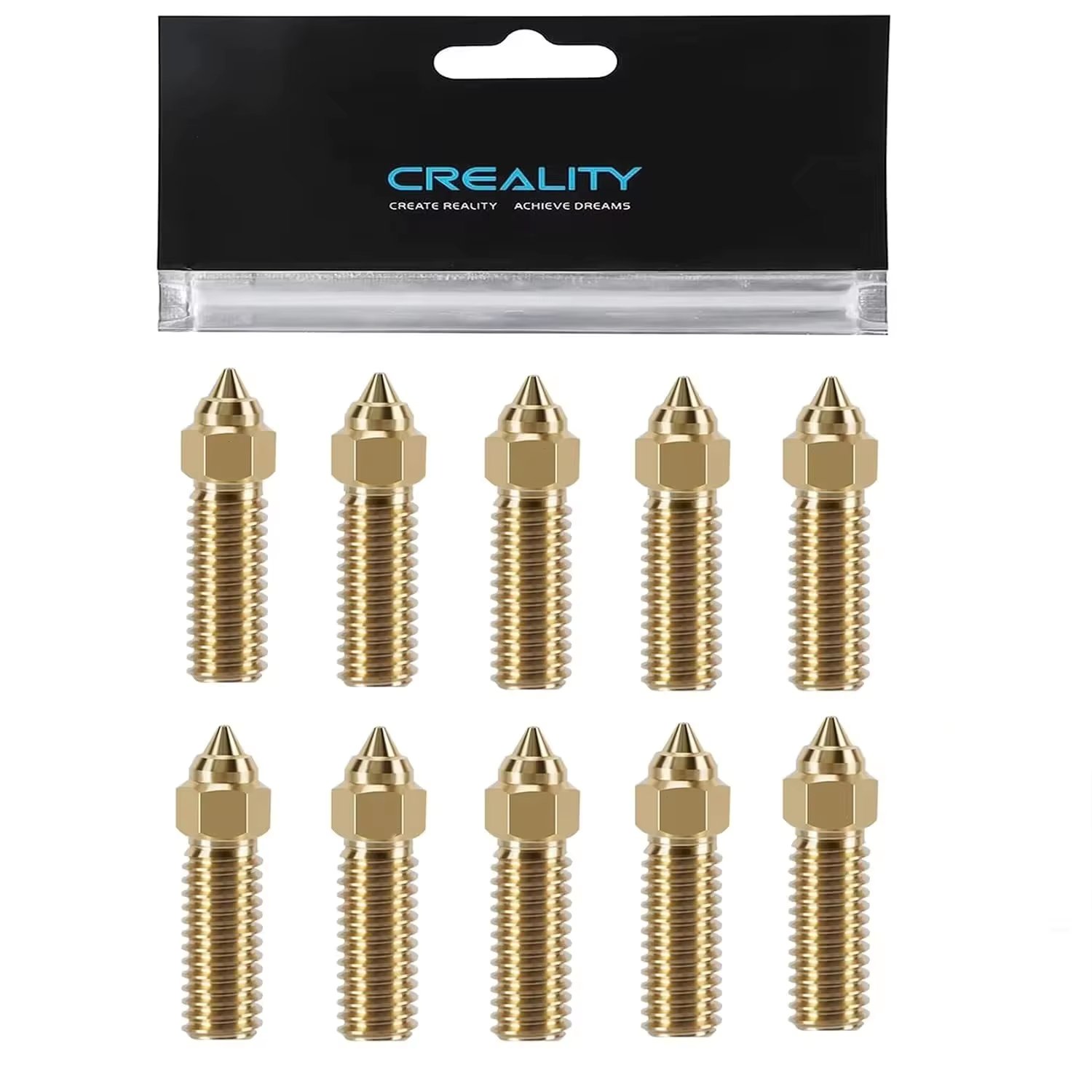 Official Creality K1/K1 MAX Nozzles, Nozzles with High Speed and High Flow, for Creality Ender 3 V3 KE, K1, K1 Max 3D Printers