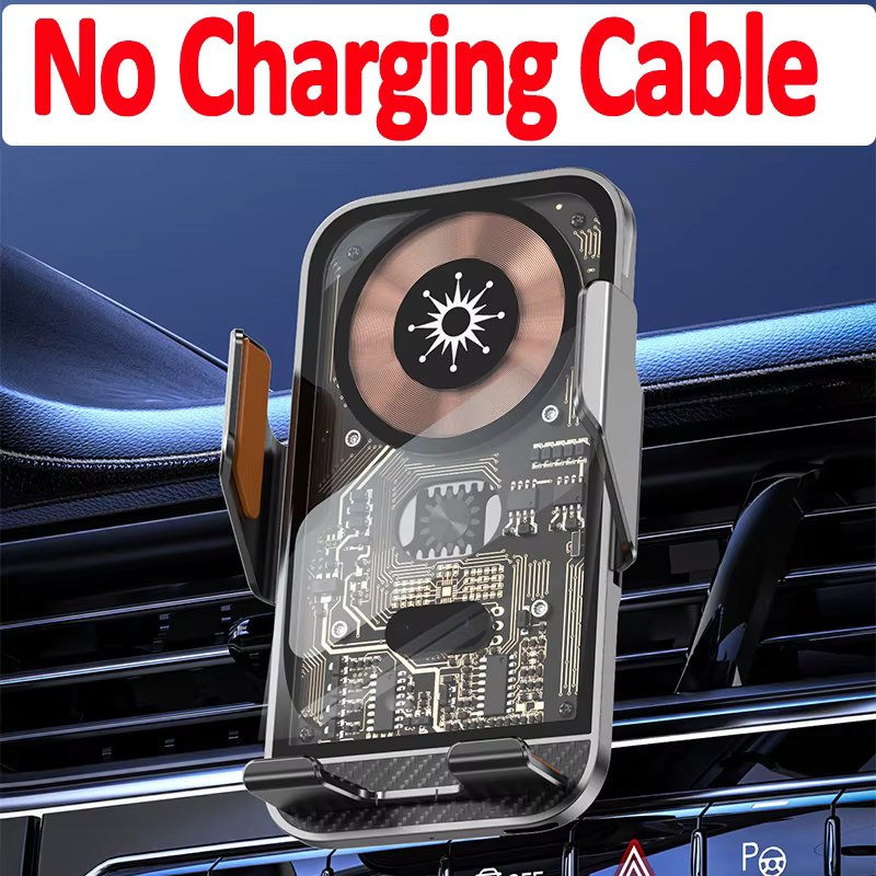 30W Wireless Car Charger Stand Auto Car Phone Holder Mount For iPhone 14 13 12 11 X Samsung Infrared Fast Car Charging Station